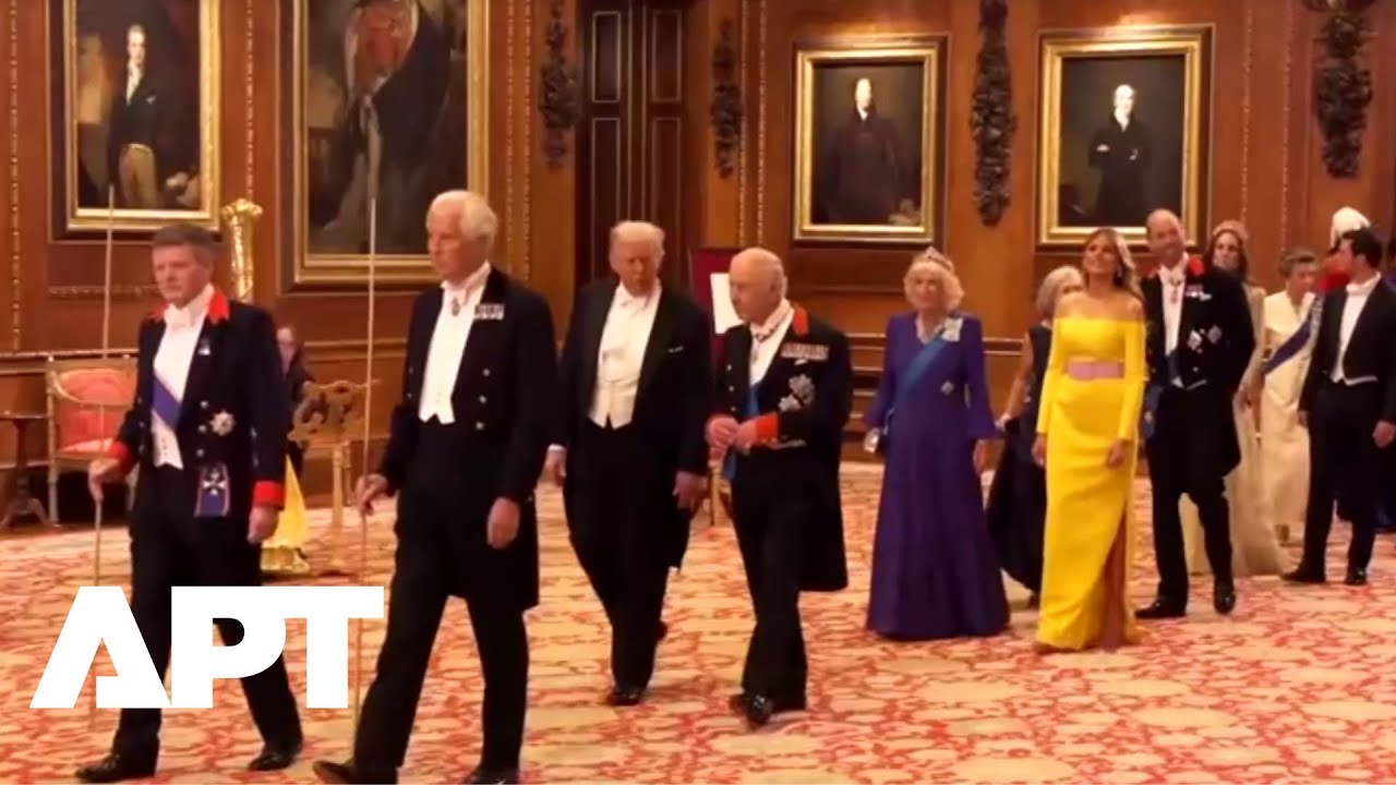 WATCH: Trump and King Charles Arrival for State Banquet at Windsor Castle | APT