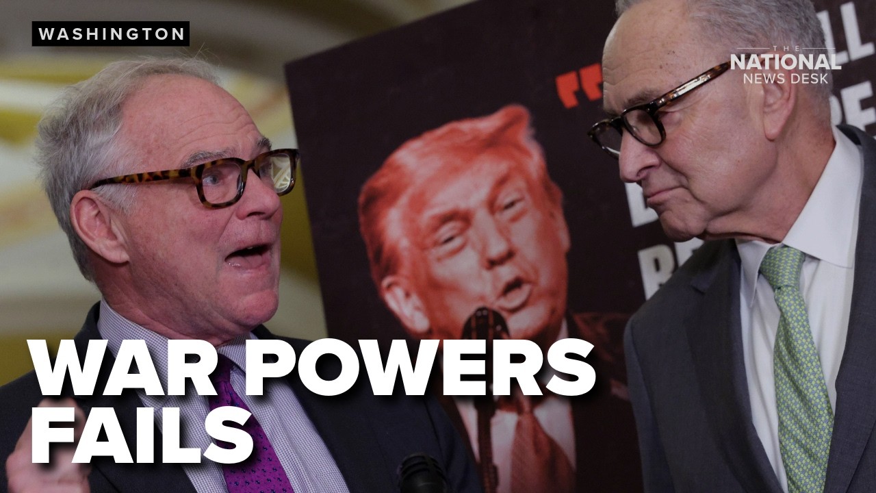 War powers resolutions FAILS in the Senate