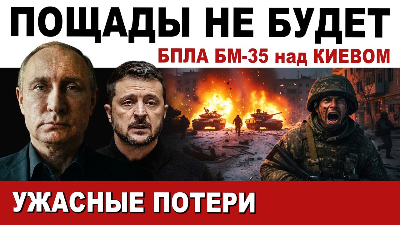 🔴 Ужасающие потери. Дрон над Киевом. Мощные удары БПЛА. Атака Tomahawk по России