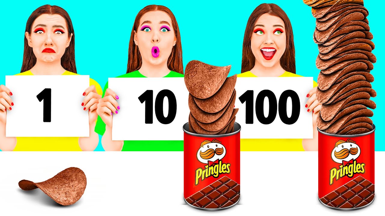 Tantangan 100 Lapis Makanan | Dapur Lezat Hacks Hahanom Top Challenges