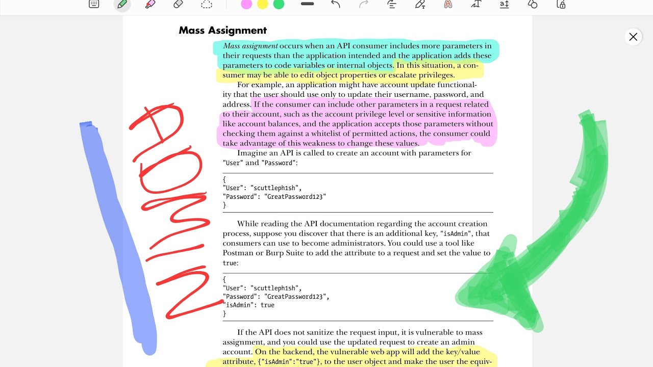Tips for Penetration Testing APIs - [Mass Assignment]