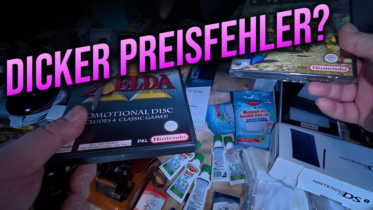 Dicker Preisfehler vom Verkäufer?! #flohmarkt #nintendo #zelda #retro