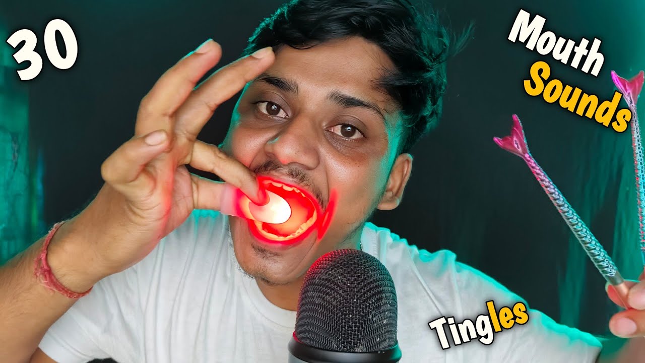 ASMR Fast 30 Types Mouth Sounds 👄 (no talking)