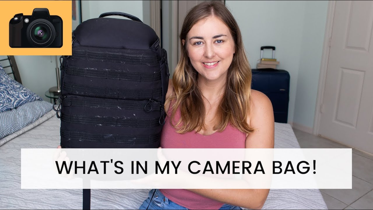 WHAT'S IN MY CAMERA BAG? Photography Bag, Camera Equipment, What Do I Use? LowePro 450 AW