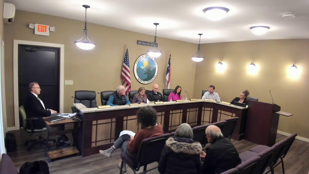 January 12th, 2026 Spruce Pine Town Council Meeting
