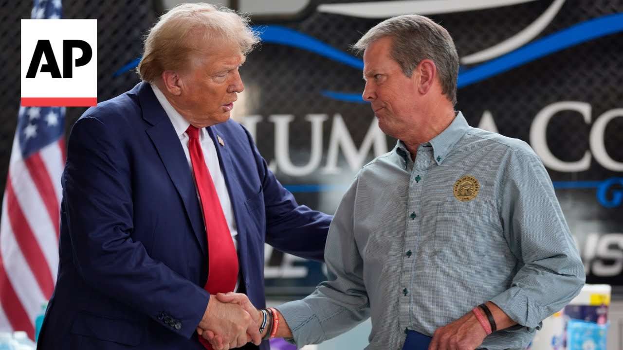 Trump and Georgia Gov. Brian Kemp make first appearance together