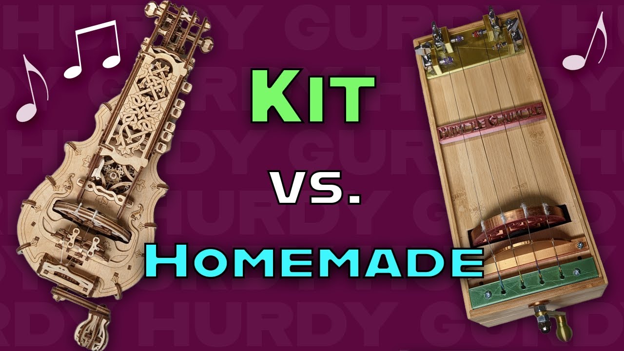 UGears Hurdy Gurdy Kit vs. Homemade Noise Box: Can they make music?