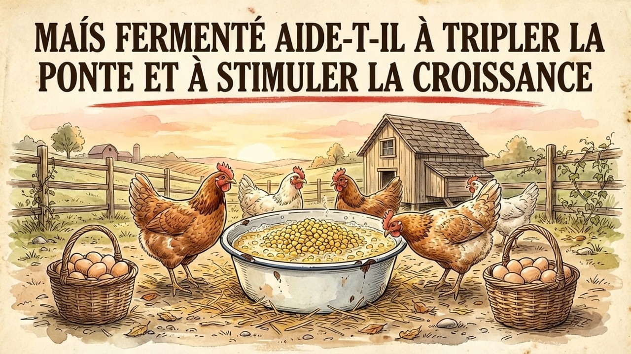 Pourquoi le maïs fermenté augmente la production d'œufs et accélère la croissance des poules