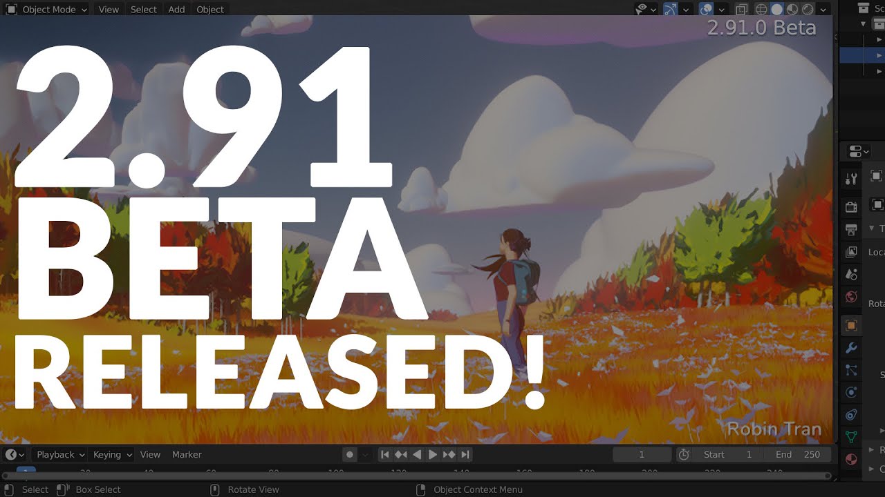 BLENDER 2.91 BETA RELEASED!