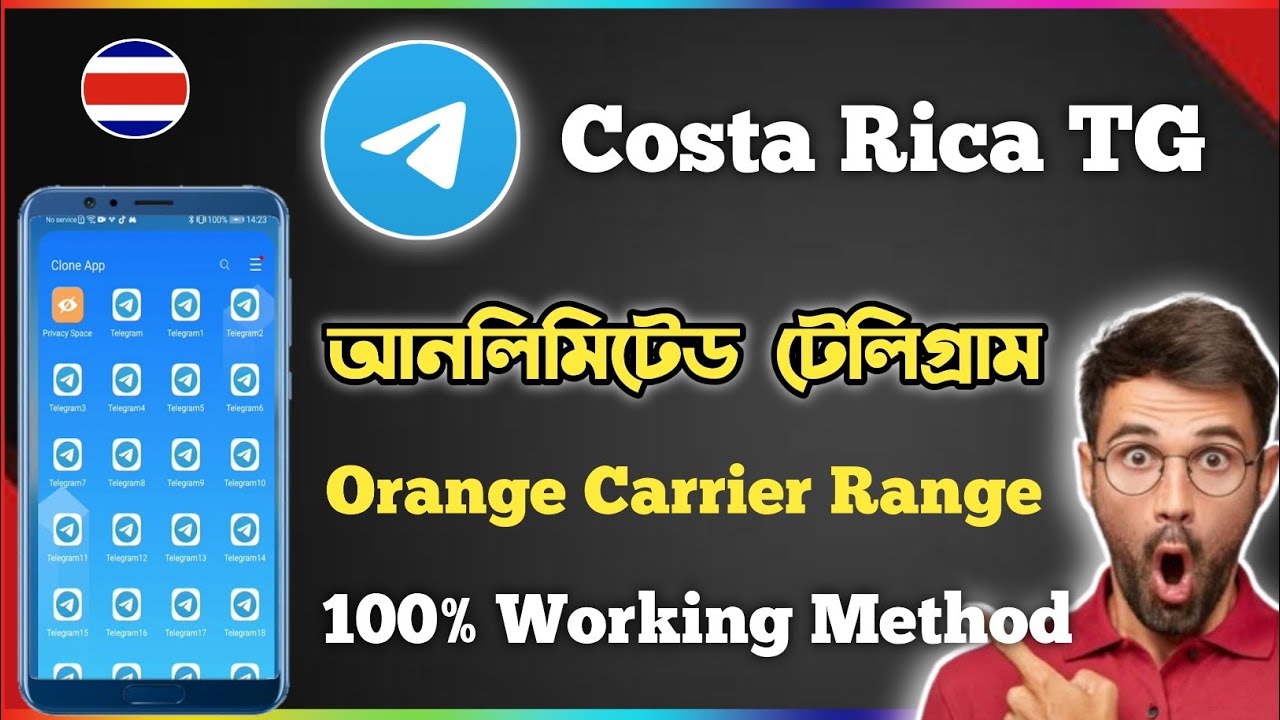 Orange Carrier Costa Rica Telegram Active Range | Unlimited Telegram Create Method |