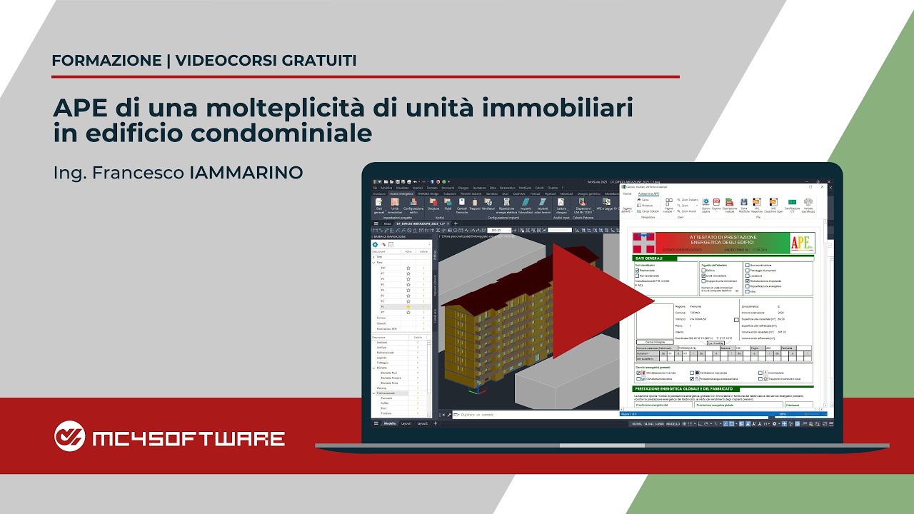 APE di una molteplicità di unità immobiliari in edificio condominiale