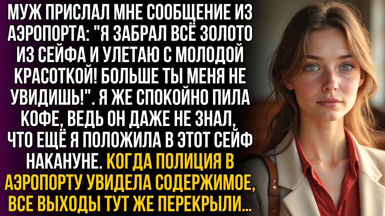 Муж украл золото и улетел к другой. Я лишь рассмеялась… он не знал, что еще я положила в тот сейф…!