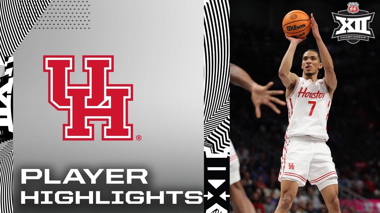 Milos Uzan 2025 Phillips 66 Big 12 Men&rsquo;s Basketball Championship Highlights