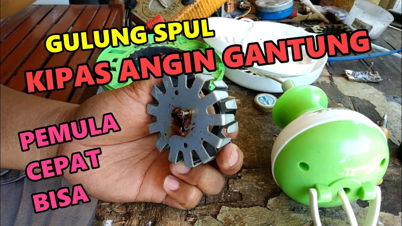 Cara Gulung Spul Kipas Angin Gantung | kipas langit 2 ! Cocok pemula