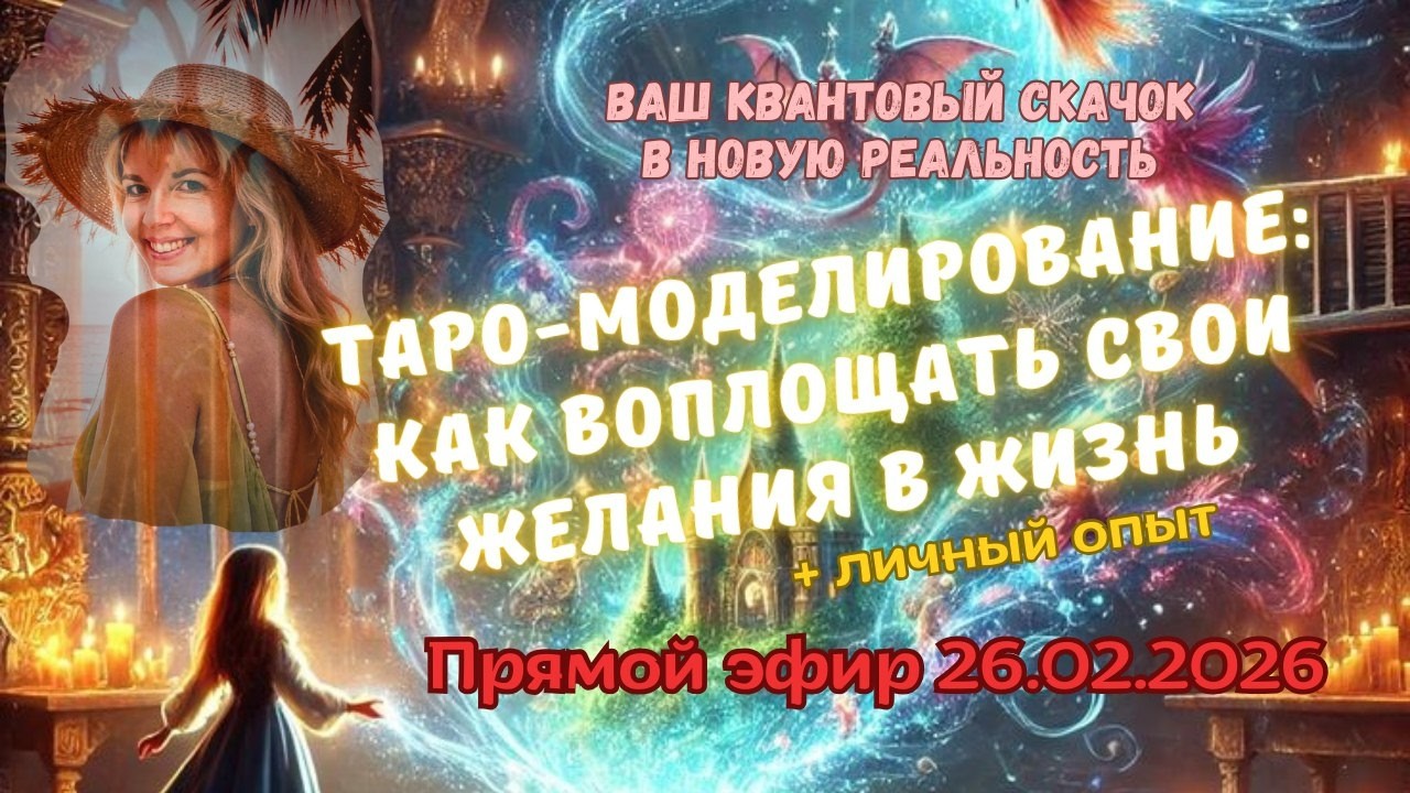 Таро-моделирование: воплощение желаний. Квантовый скачок. Запись эфира. #Таро #Таротрансформация