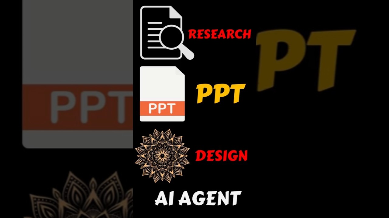 Make Research, Create PPT Slides, Designs in a Click Using AI Agent 