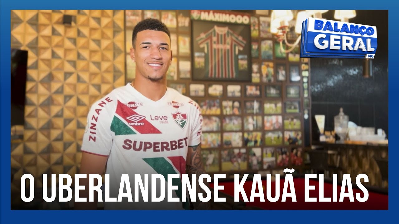 Atacante do Fluminense, Kauã Elias visita a casa da família em Uberlândia e relembra bons momentos