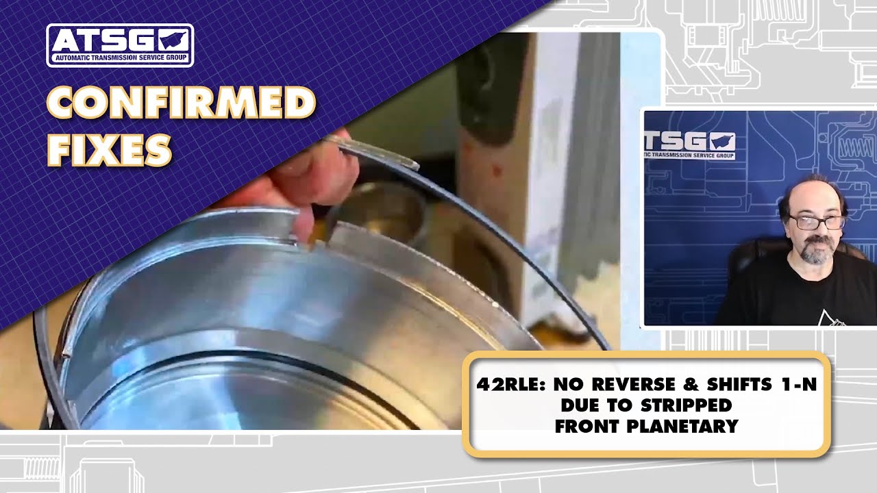 ATSG -  42RLE:  NO REVERSE & SHIFTS 1 N DUE TO STRIPPED FRONT PLANETARY