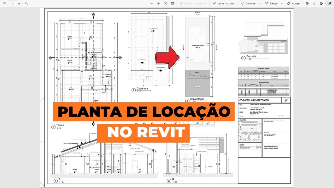 Planta de Situação no Revit