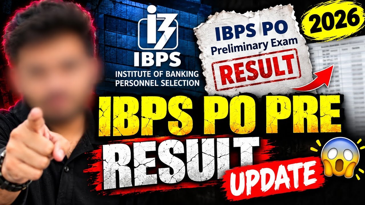 🚨 IBPS PO PRELIMS RESULT 2026 &ndash; BIG UPDATE! 😲