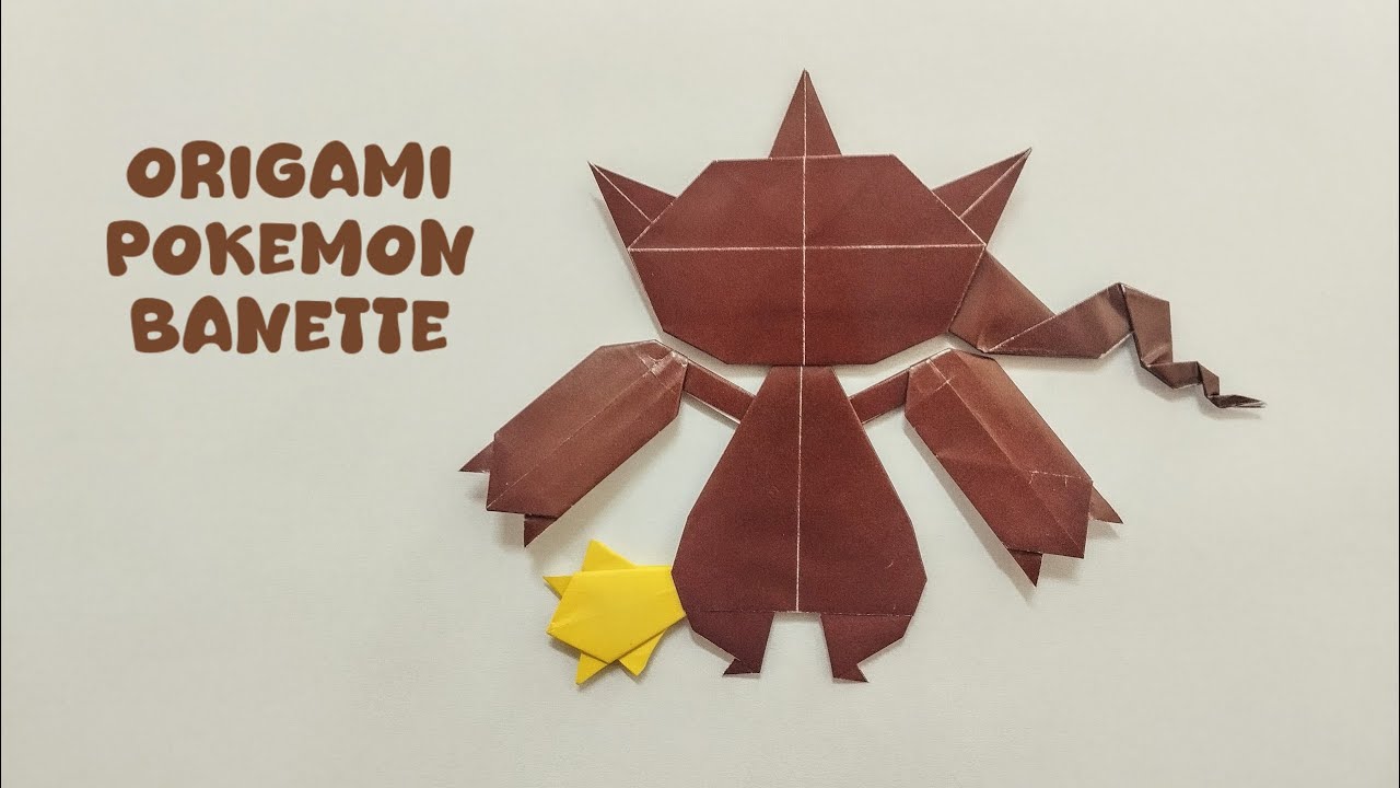 How to make Pokemon Banette - Origami Pokemon Banette (Pokemon Go)