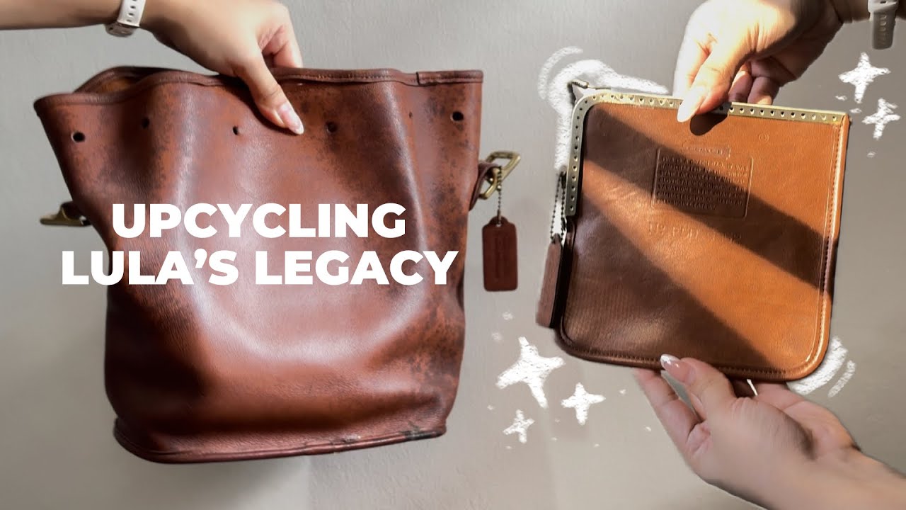 upcycling | vintage coach lula&rsquo;s legacy into a kiss lock pouch