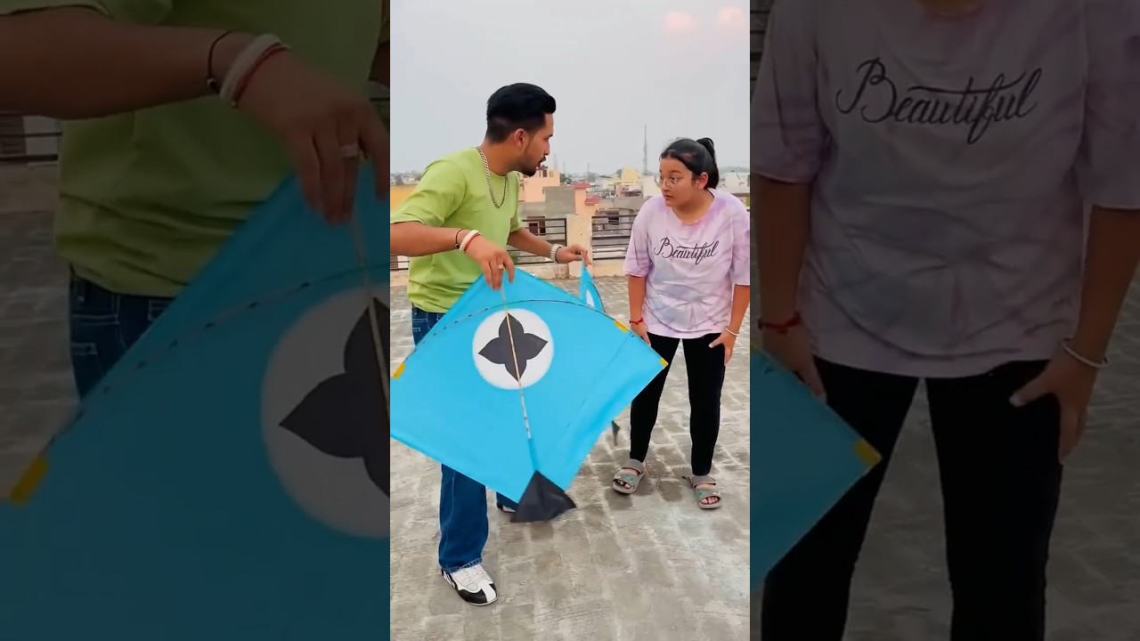 t shirt ka colour hua change🪁🤣 #kite #kiteground #kiteflying #gamechangerskiteclub #funny #shorts