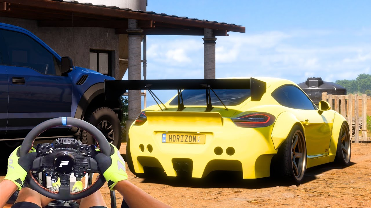 2015 Widebody Porsche Cayman GTS Gameplay | Forza Horizon 5🔥Fanatec Wheel