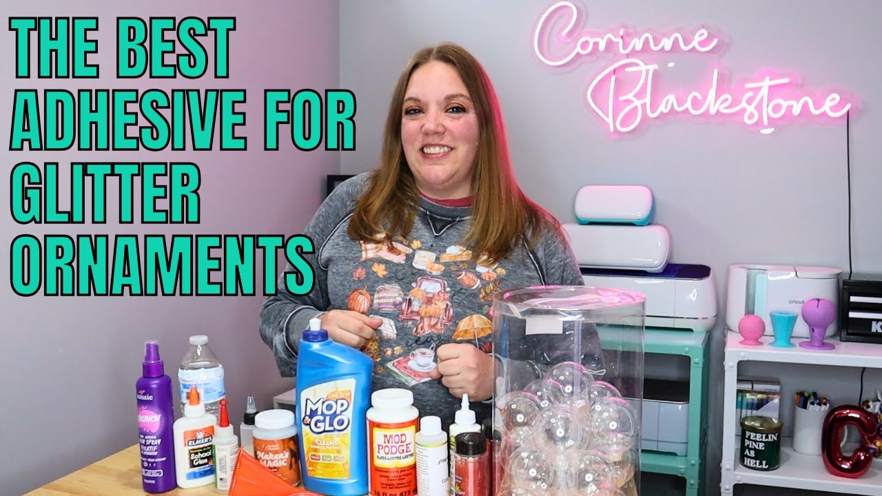 What is the Best adhesive to use on glitter ornaments?