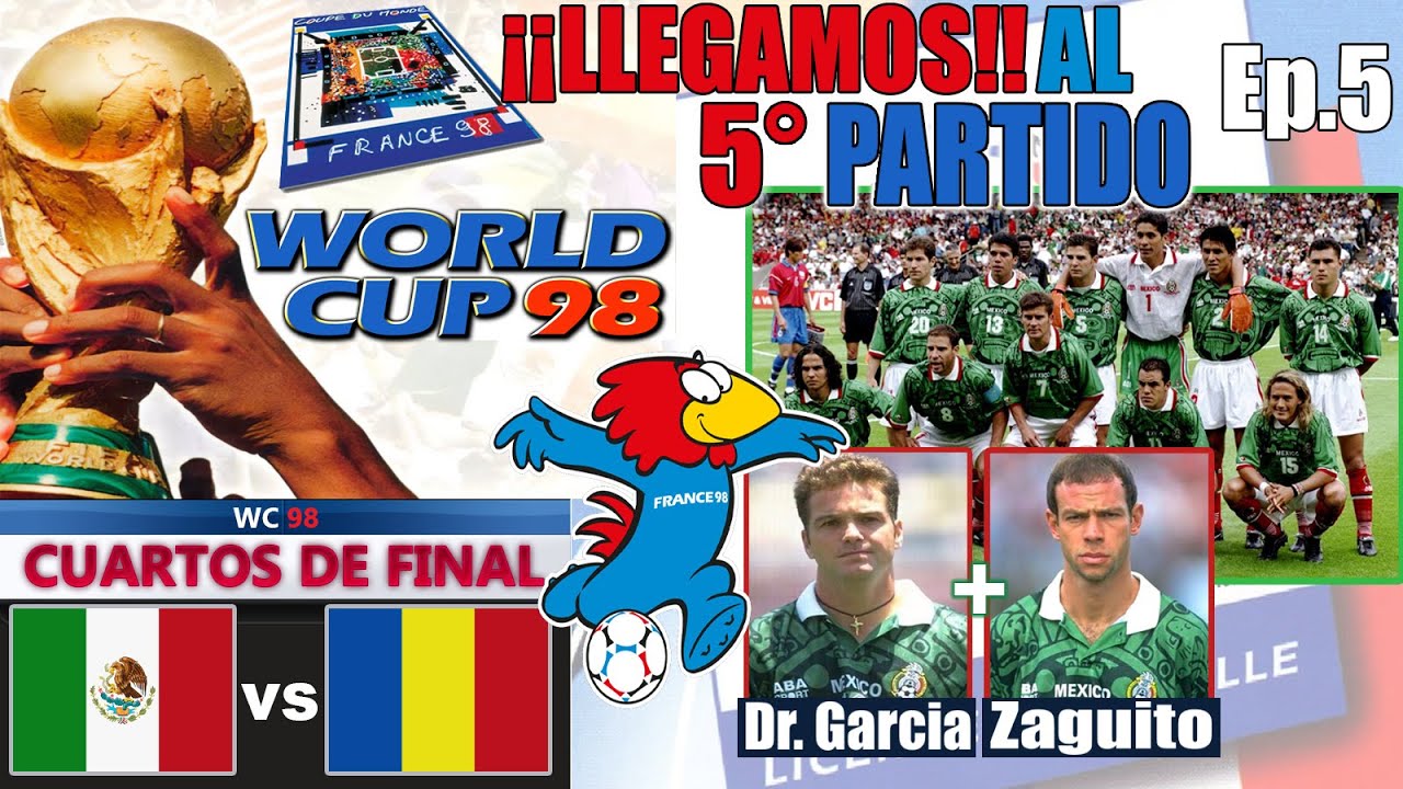 World Cup 98 [PC] - ¡¡¡CUARTOS!!! DE FINAL - México vs Rumania #worldcup #fifa #mexico #mundial