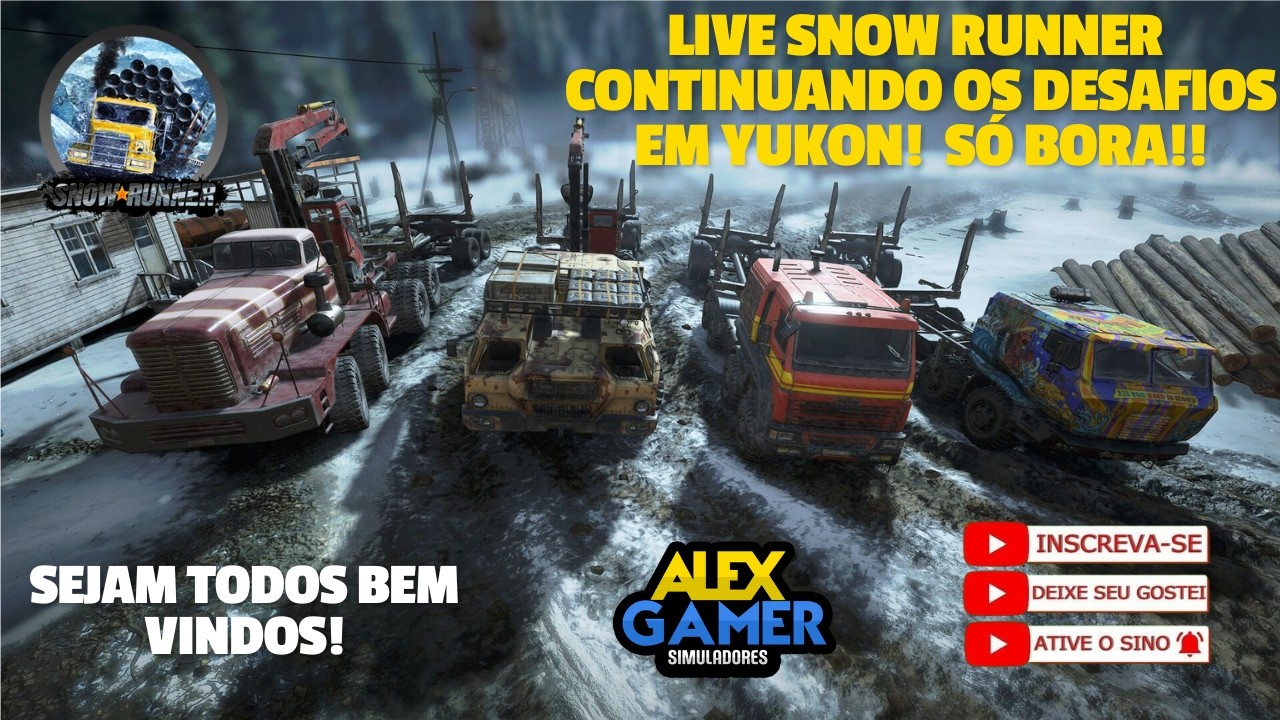 SNOW RUNNER TRANSPORTE DE TRONCOS PICO GRANDE SALMÃO YUKON! SÓ BORA!! #shorts #snowrunner #offroad