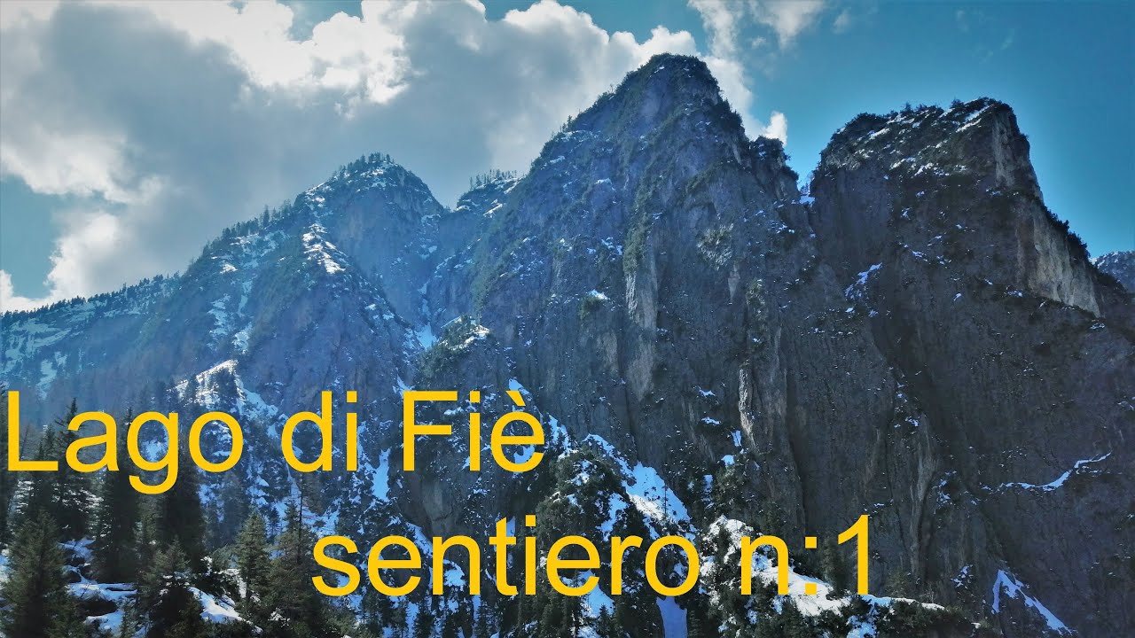 Il sentiero n:1 laghetto di Fiè, alpe di Siusi.