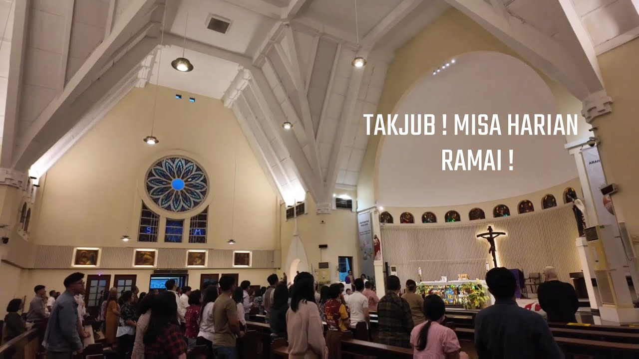 SETIAP HARI ADA MISA DI Gereja St Theresia ! FENOMENA MISA HARIAN yang SERING RAMAI UMAT BERDOA