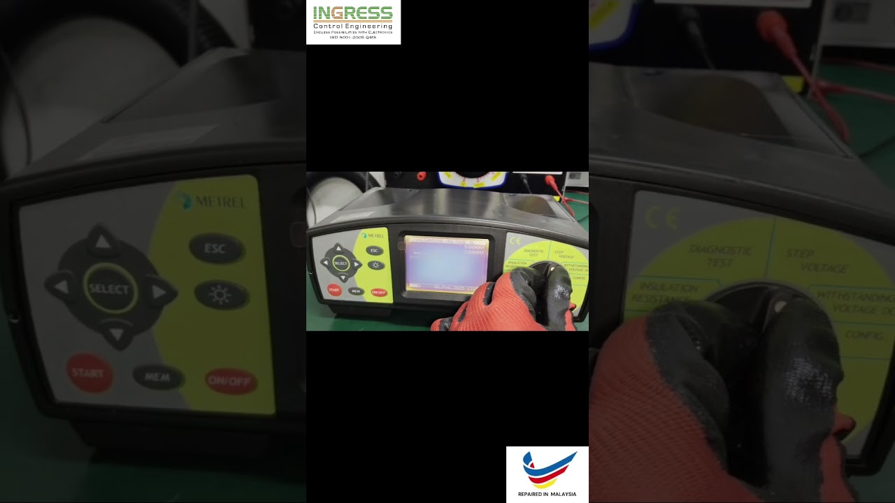 REPAIRING METREL INSULATION TESTER TERAOHM 5KV | MI 2077 \ INGRESS MALAYSIA
