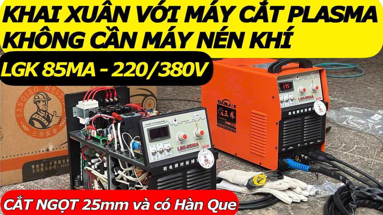 🔴Lì xì 500K khi mua Cắt Plasma LGK 85MA Sanjoe không nén khí 