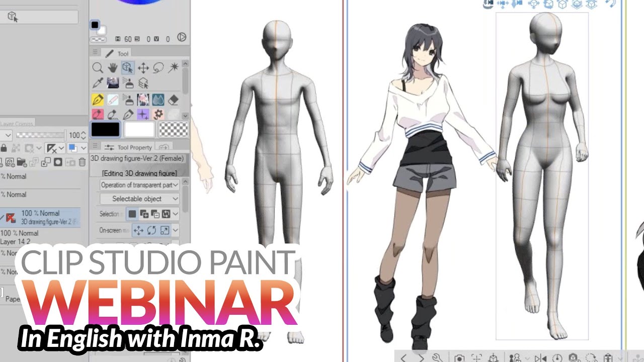 Webinar 🇬🇧 – Using 3D models for my comic workflow in Clip Studio Paint with Inma R.