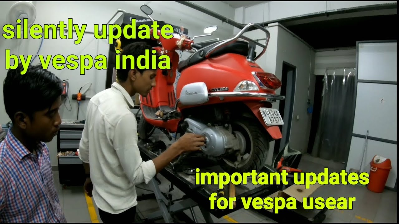 Vespa SXL 150 CC 3rd service essential for vespa custumers Full HD 1080p