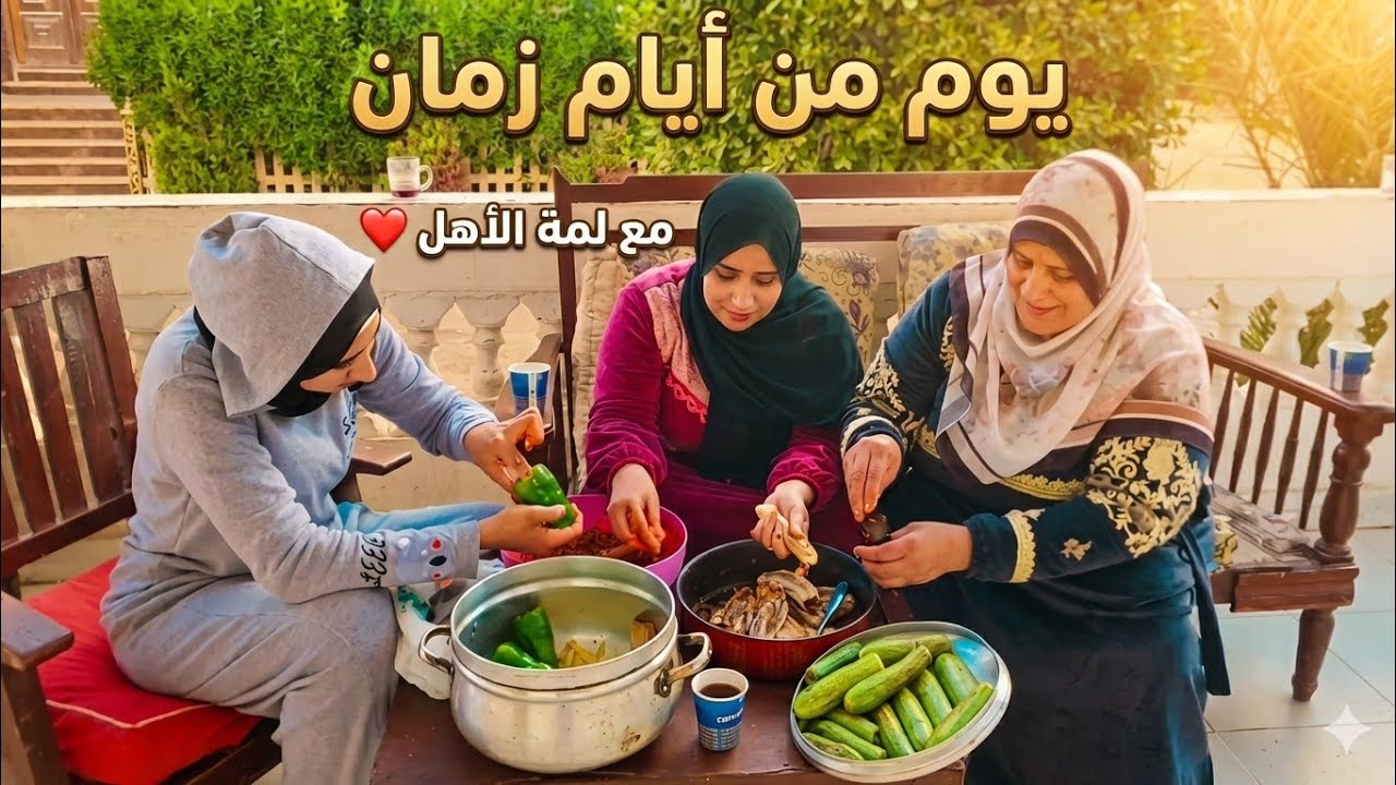 حماتى وشطارتها قررت نعمل محشى مشكل💃إتلمينا حريم ورجاله وكلنا مدينا إيدينا🤭والريحه وصلت للجيران🙈