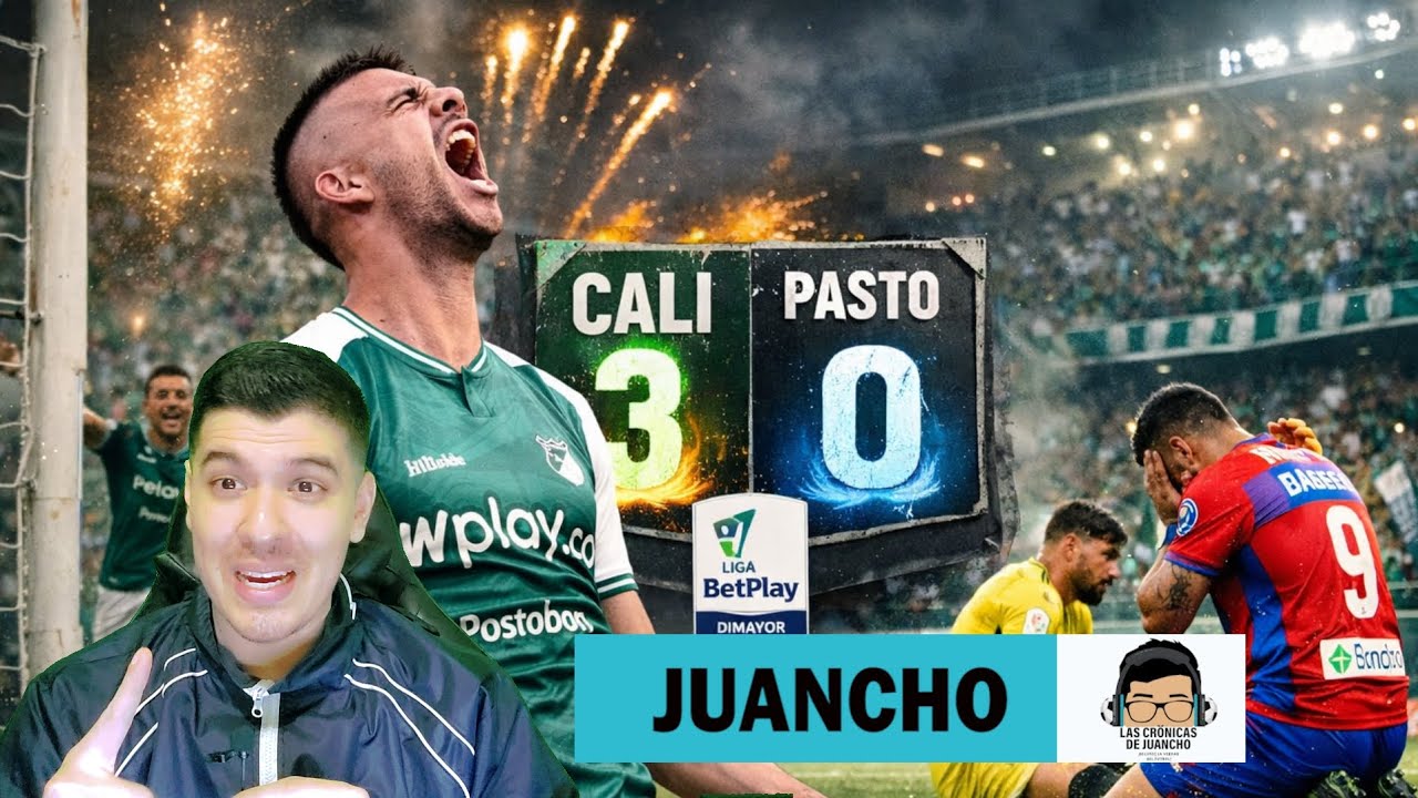 Deportivo Cali 3 - 0 Pasto / Cambio el Modulo y Goleó el verde. Doblete del Titi 💚⚪️⚽️
