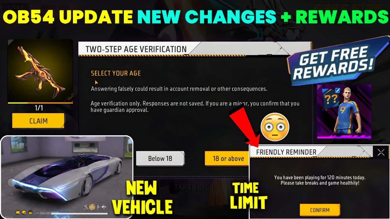 OB54 UPDATE NEW CHANGES FREE REWARDS🔥 -
