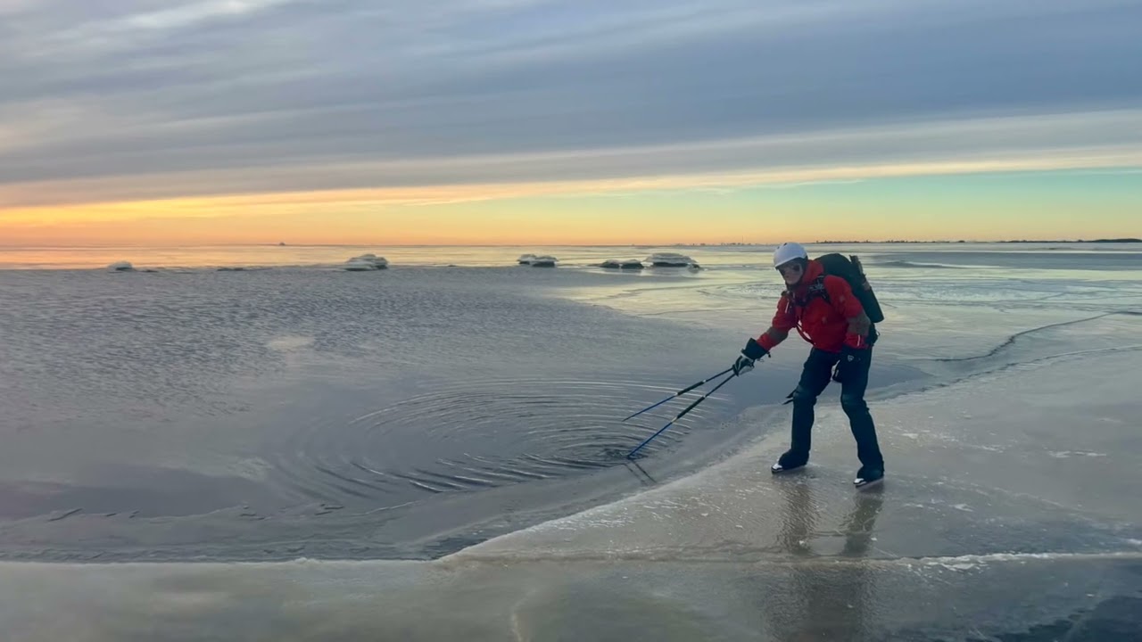 Retkiluistelua Satakunnan merijäillä 10-11.01.2026