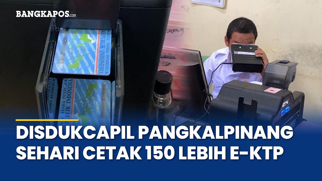 Disdukcapil Kota Pangkalpinang Sehari Cetak 150 Lebih KTP Elektronik, Pelayanan Tetep Optimal Selama