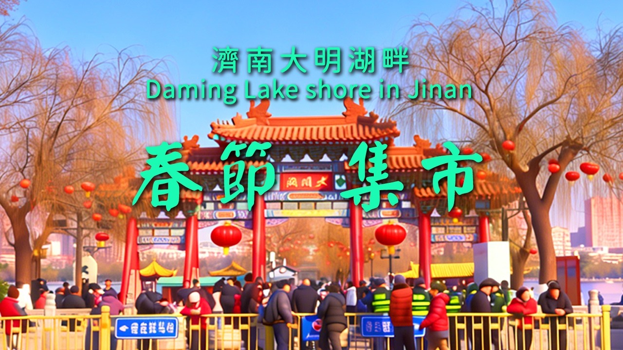 大年初二 逛下濟南的春節集市｜china｜chinatravel｜濟南｜中国の観光｜春節｜春节 ｜熱門｜中国の旧正月｜chinese new year｜大明湖｜spring festival｜馬年｜