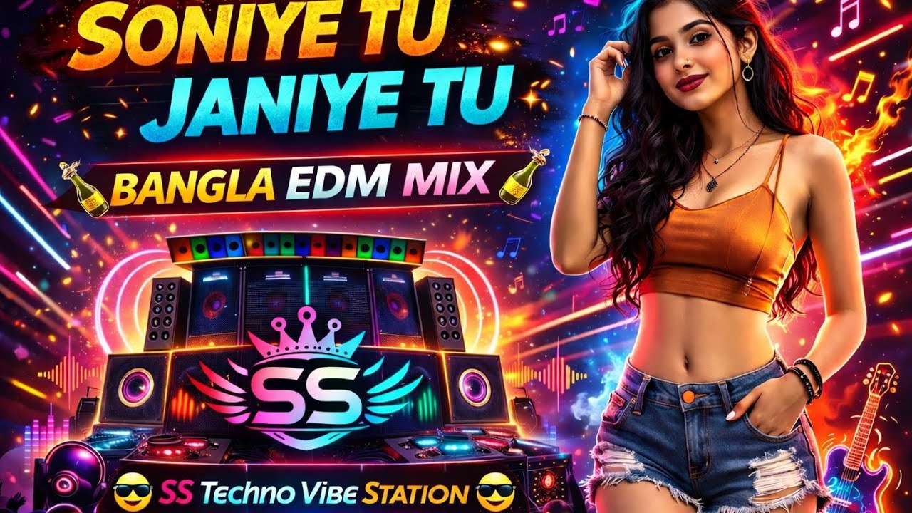SONIYE TU JANIYE TU 💘 | 🍾 BANGLA EDM MIX 🍾 | SS Techno Vibe Station 😎