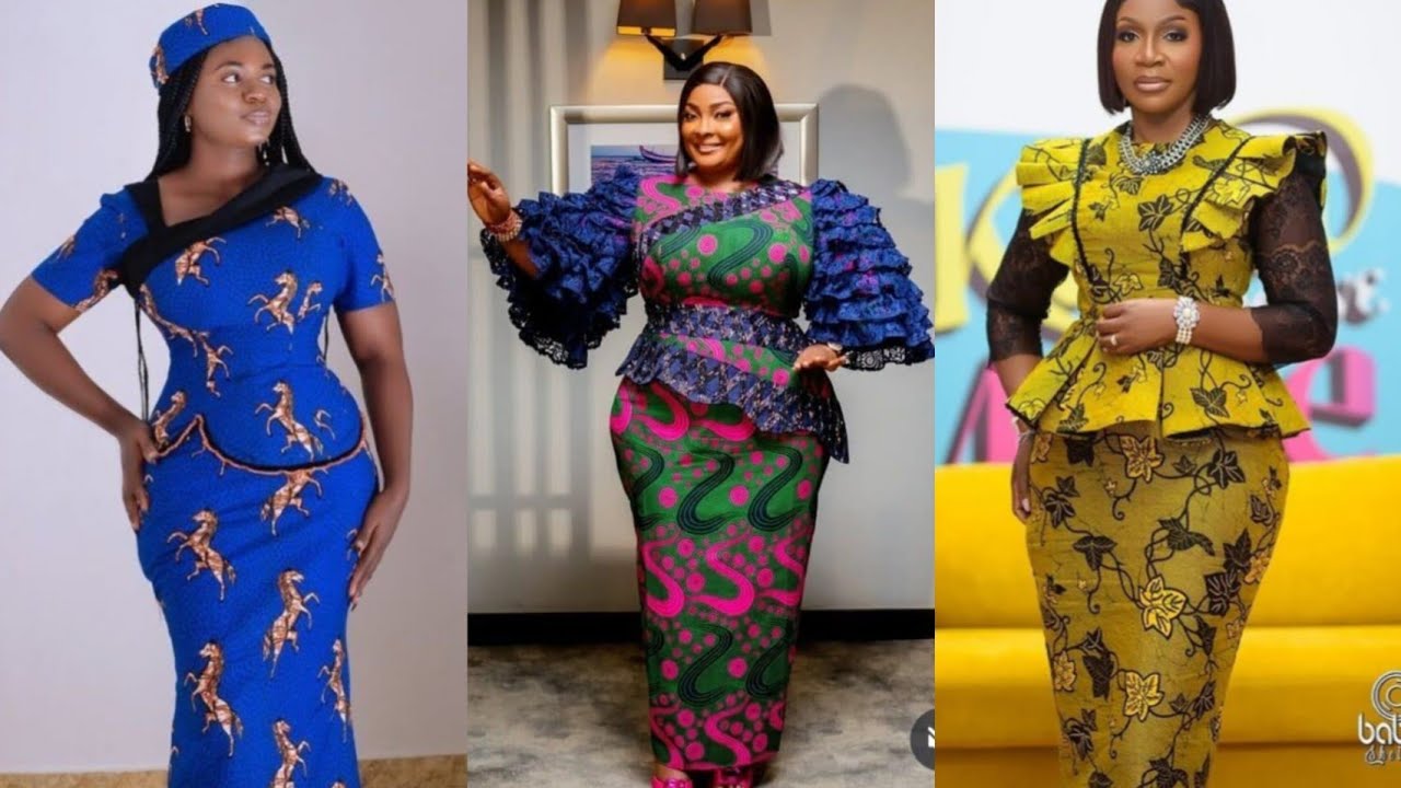 LATEST SKIRT AND PUPLUM BLOUSES,ANKARA SKIRT AND CORSET BLOUSE, SKIRTS AND BLOUSE STYLES