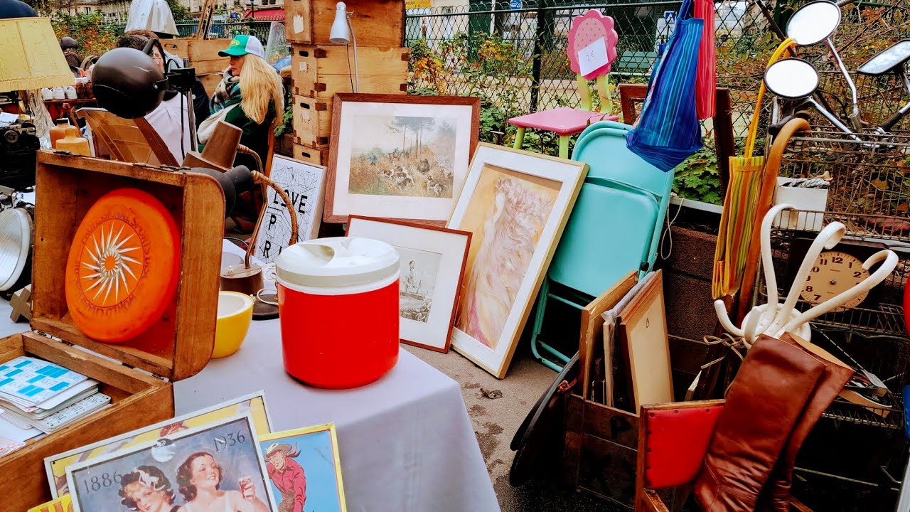 Paris France🇨🇵BIG FLEA MARKET🔥MARCH&Eacute;S Aux puces🛍ANTIQUIT&Eacute;S🏺BROCANTE in Paris🪞4KHDR Thrifting 📸