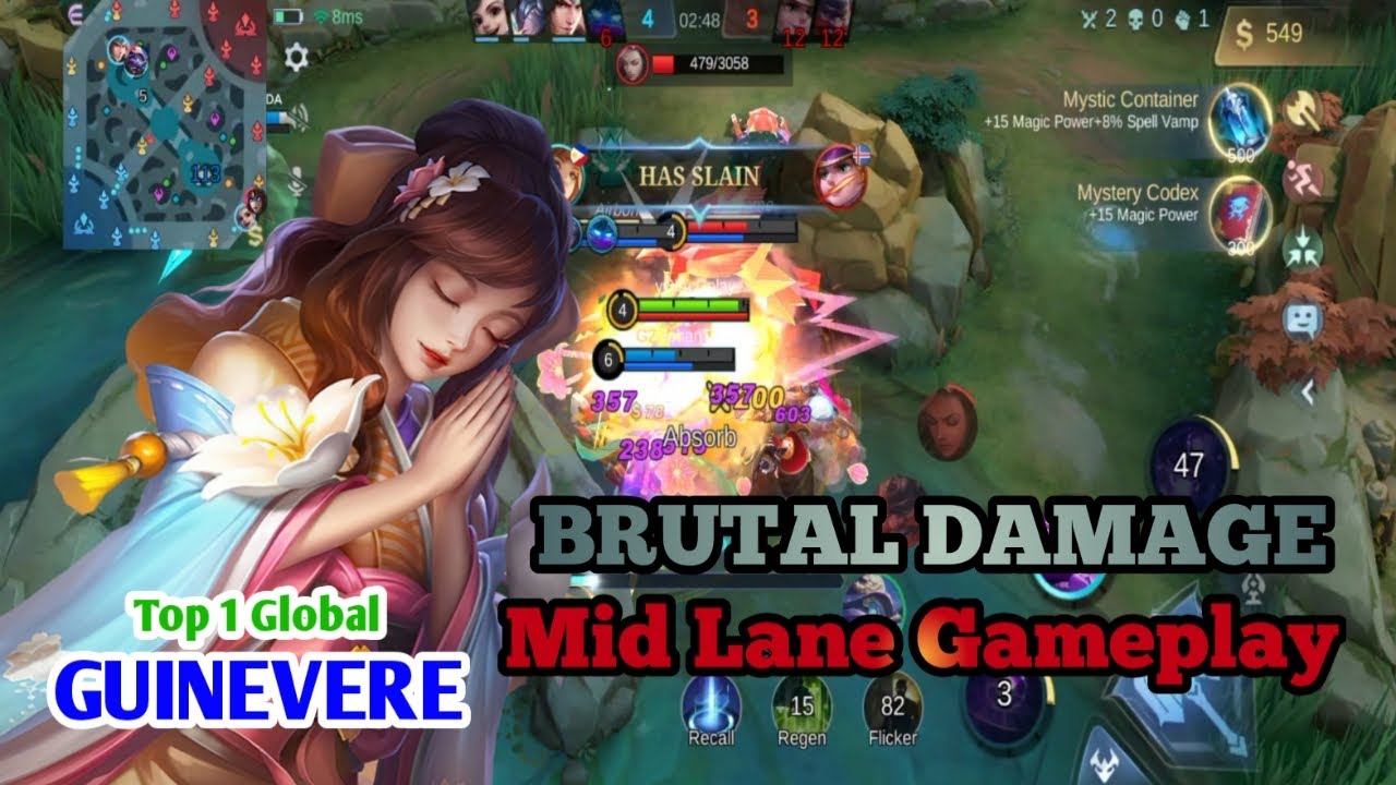 MidLane Guinivere | BRUTAL DAMAGE | Top 1 Global Guinevere ~ MLBB