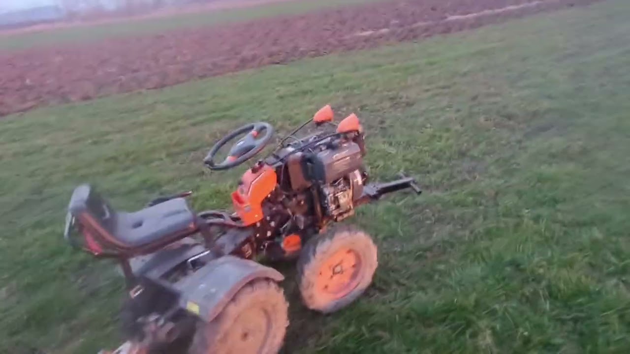 Pregătim terenul pentru plug mini tractor Ride-one 4x4 