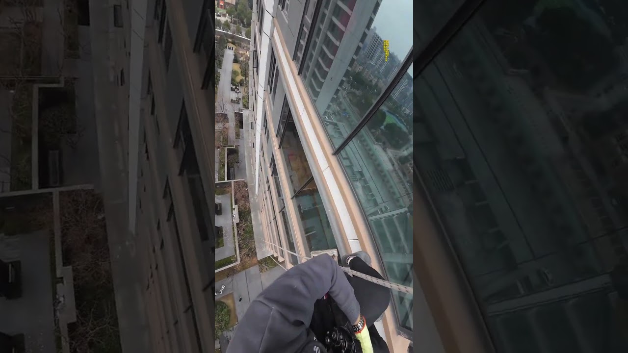 Climbing Up for a Clean: Spider-Man's High-Rise Glass Cleaning Adventure in Changsha