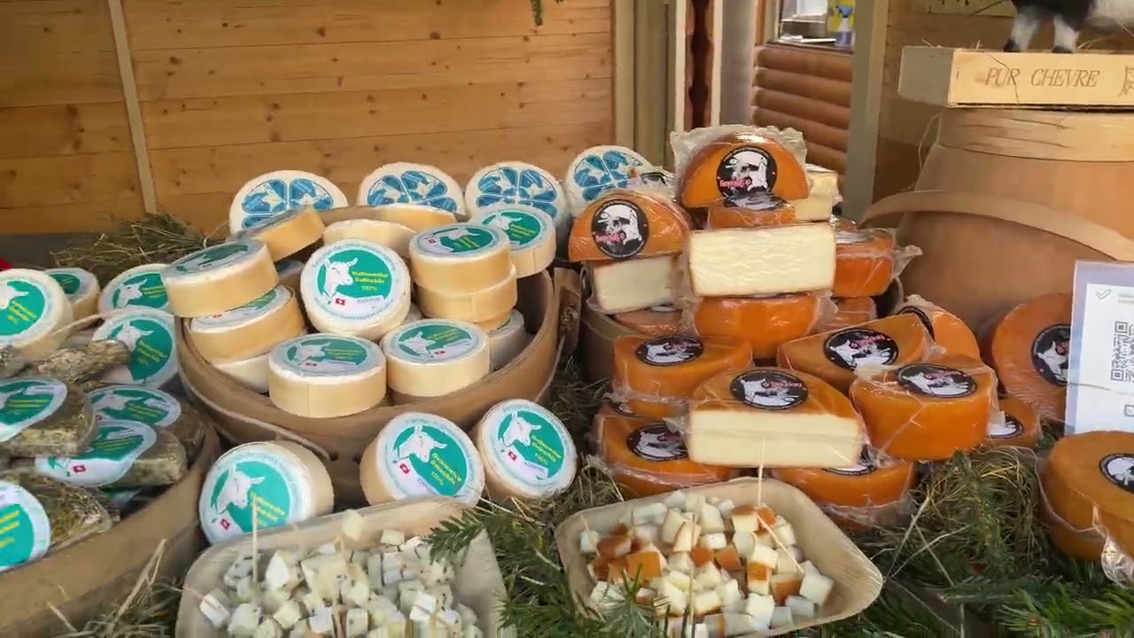 Traditional Swiss Cheeses Bern Switzerland 